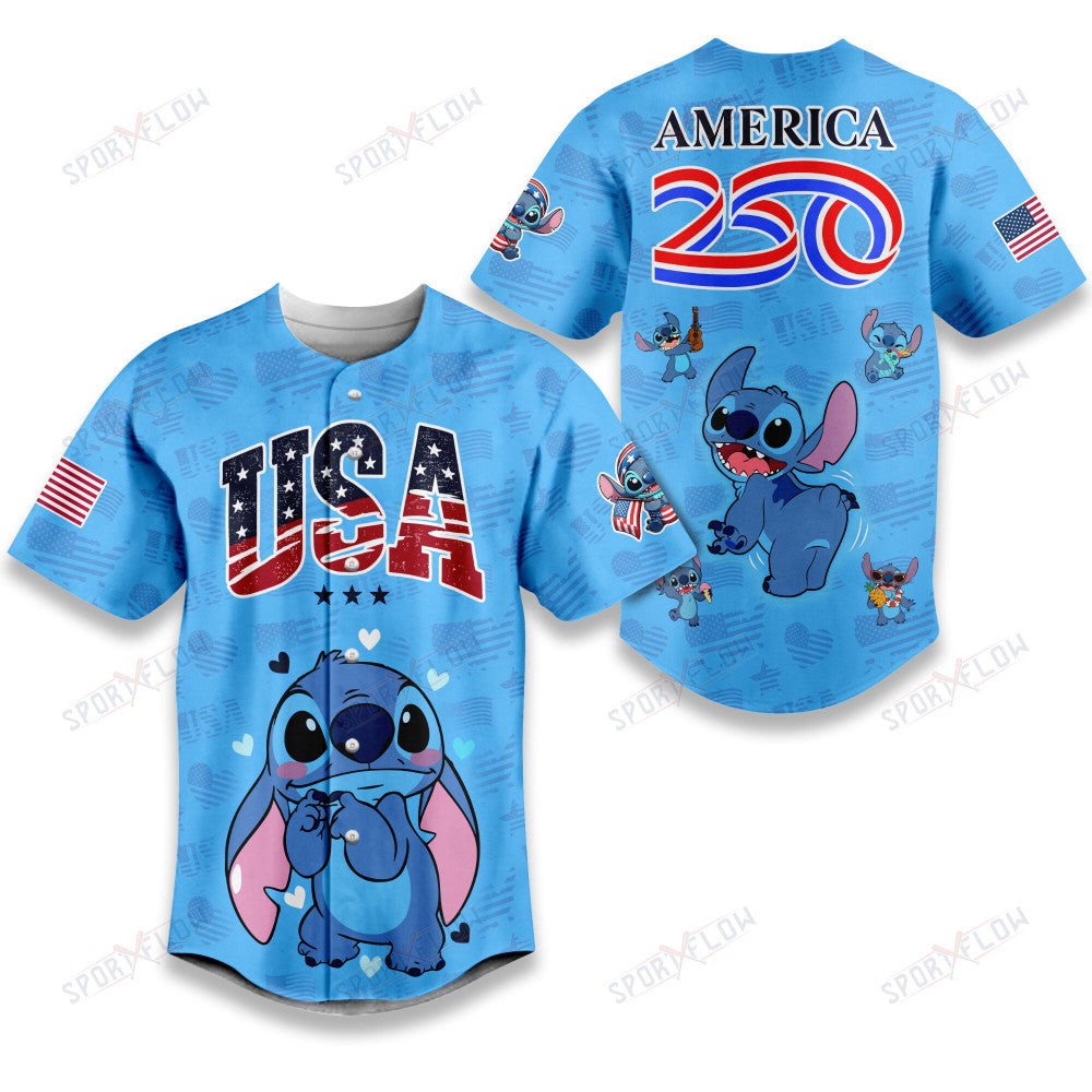 Stitch America 250Th Anniversary Commemorative Baseball Jersey