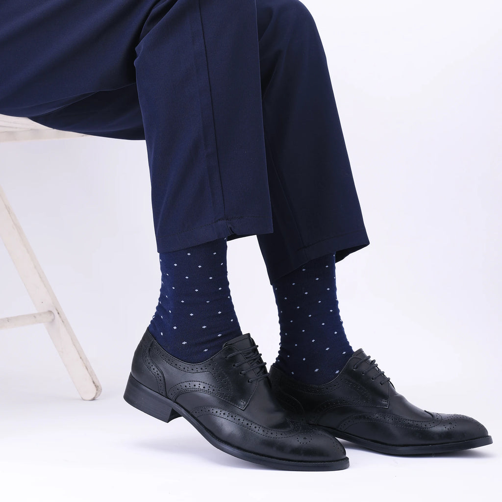 6 Pairs Mens Dress Socks Plus Size，High Quality Combed Cotton Crew Socks，Black Cool Argyle Breathable Large Casual Socks for men