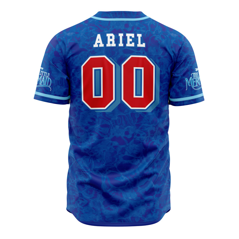 Limited Edition Blue Mermaid Baseball Jersey – Dive Into Style With Nautical Vibes!