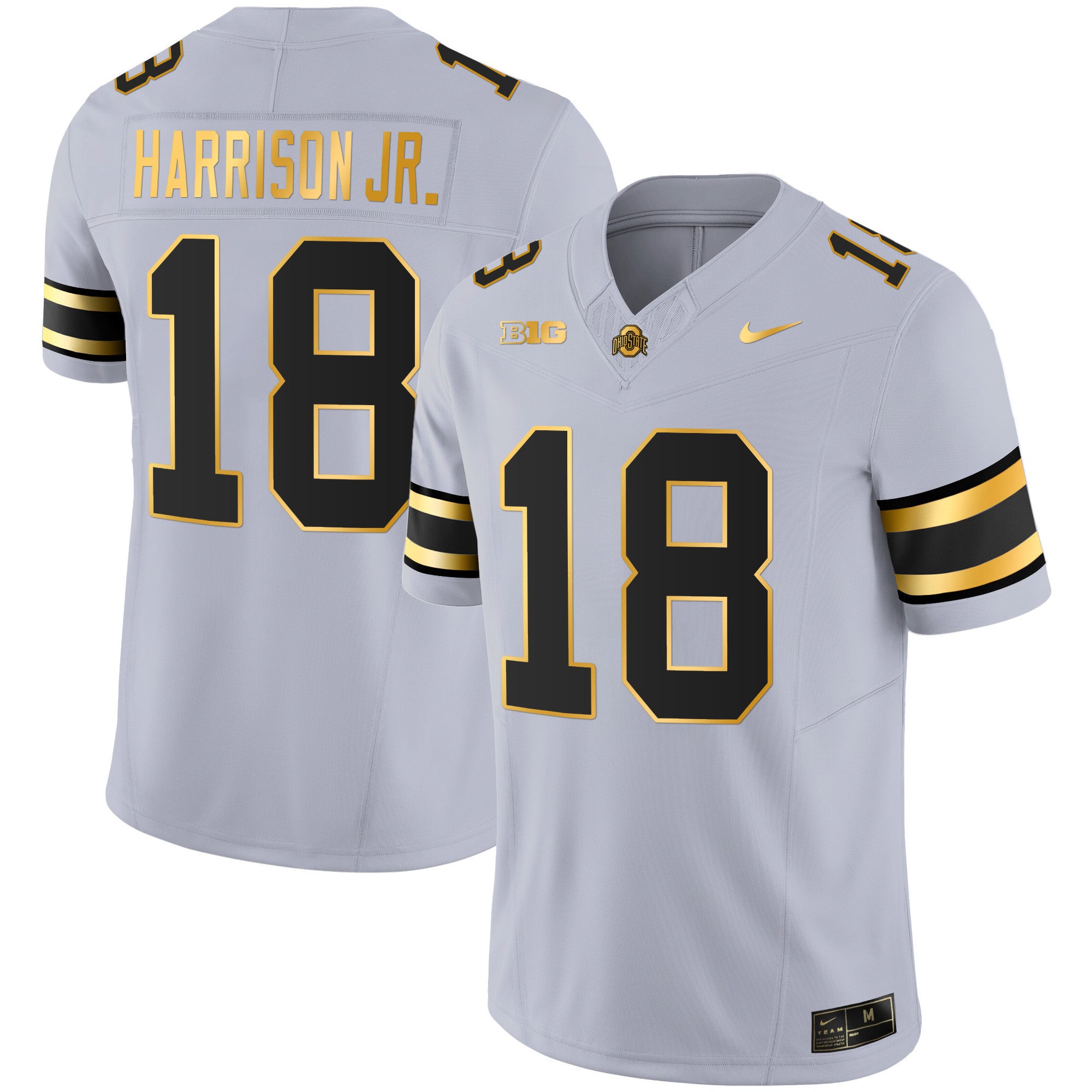 Men's Ohio State Buckeyes Gold Jersey - All Stitched